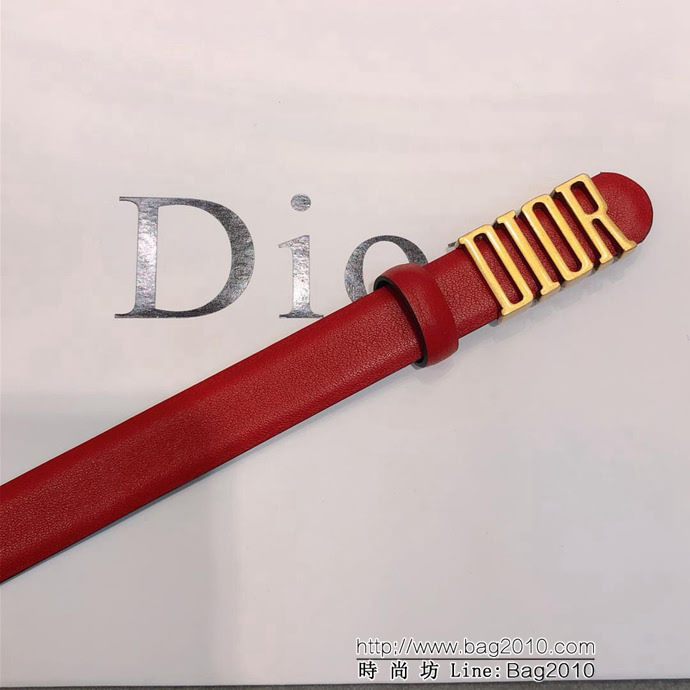 DIOR迪奧 18新款 DIOR字母復古銅扣 雙面進口頭層牛皮腰帶 優雅經典 女款皮帶  xfp1129